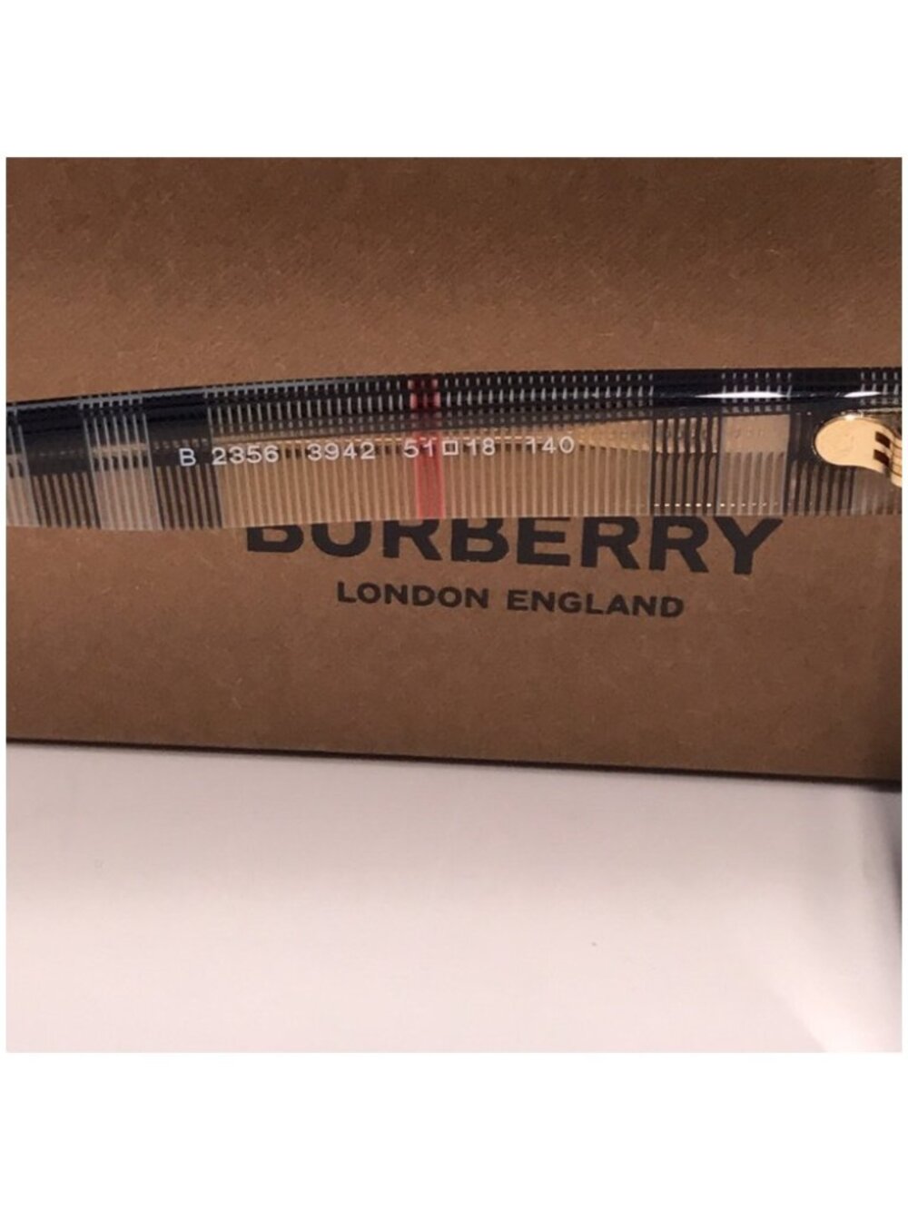 Burberry BE2356 Black and Gold Women's Glasses 3942 New - Picture 10 of 14